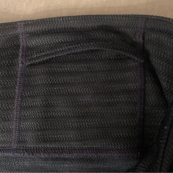 ATHLETA Athletic Tights Leggings Textured Herringbone Pattern Blue - Picture 12 of 16